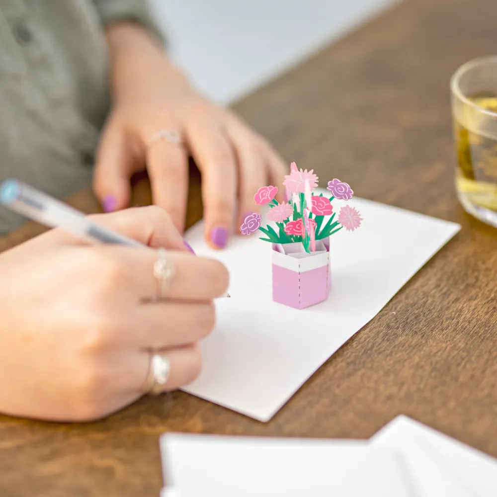 Lovepop Notecards|Get Well|Flower Pot Notecards (Assorted 4-Pack)