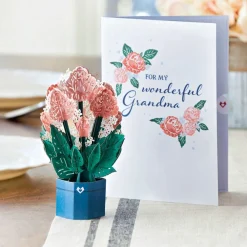Lovepop Pop-Up Bouquets|Mother'S Day 5/11|For My Wonderful Grandma Card with Mini Bouquet