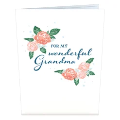 Lovepop Pop-Up Bouquets|Mother'S Day 5/11|For My Wonderful Grandma Card with Mini Bouquet