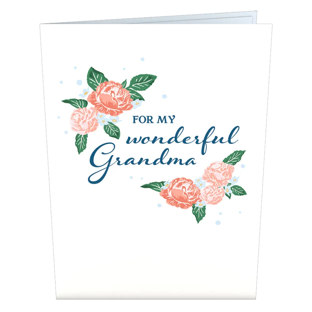 Lovepop Pop-Up Bouquets|Mother'S Day 5/11|For My Wonderful Grandma Card with Mini Bouquet