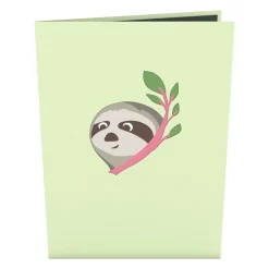 Lovepop Greeting Cards|Just Because|Friendship Sloth Pop-Up Card