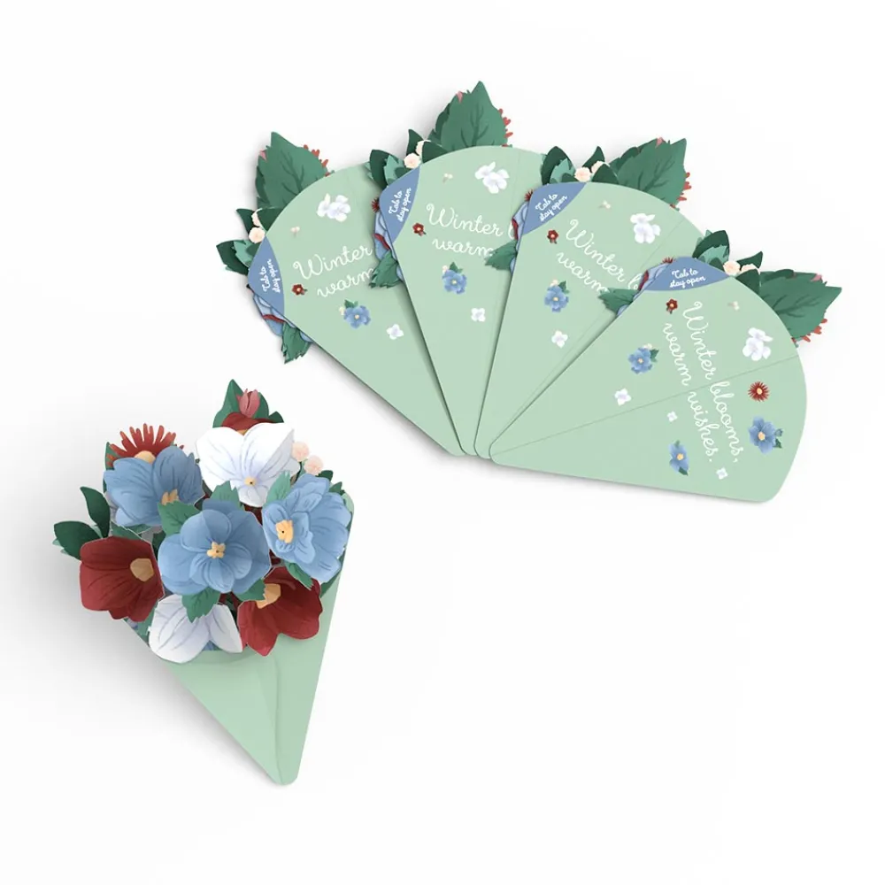Lovepop Her|Frosted Floral Little Blooms (Notecard 5-Pack)