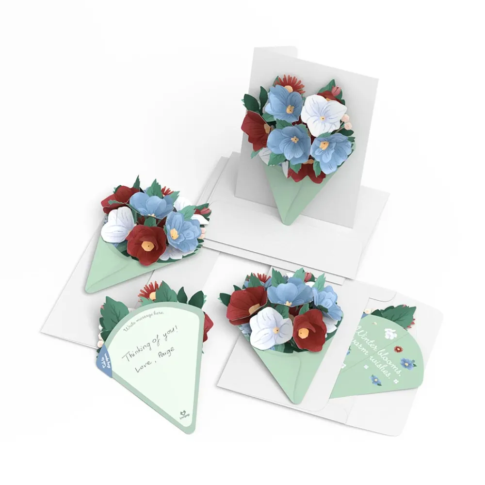 Lovepop Her|Frosted Floral Little Blooms (Notecard 5-Pack)