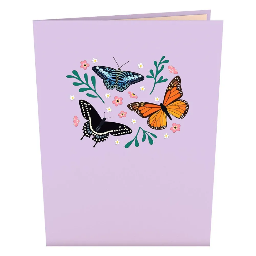 Lovepop Greeting Cards|Just Because|Garden Butterflies Pop-Up Card