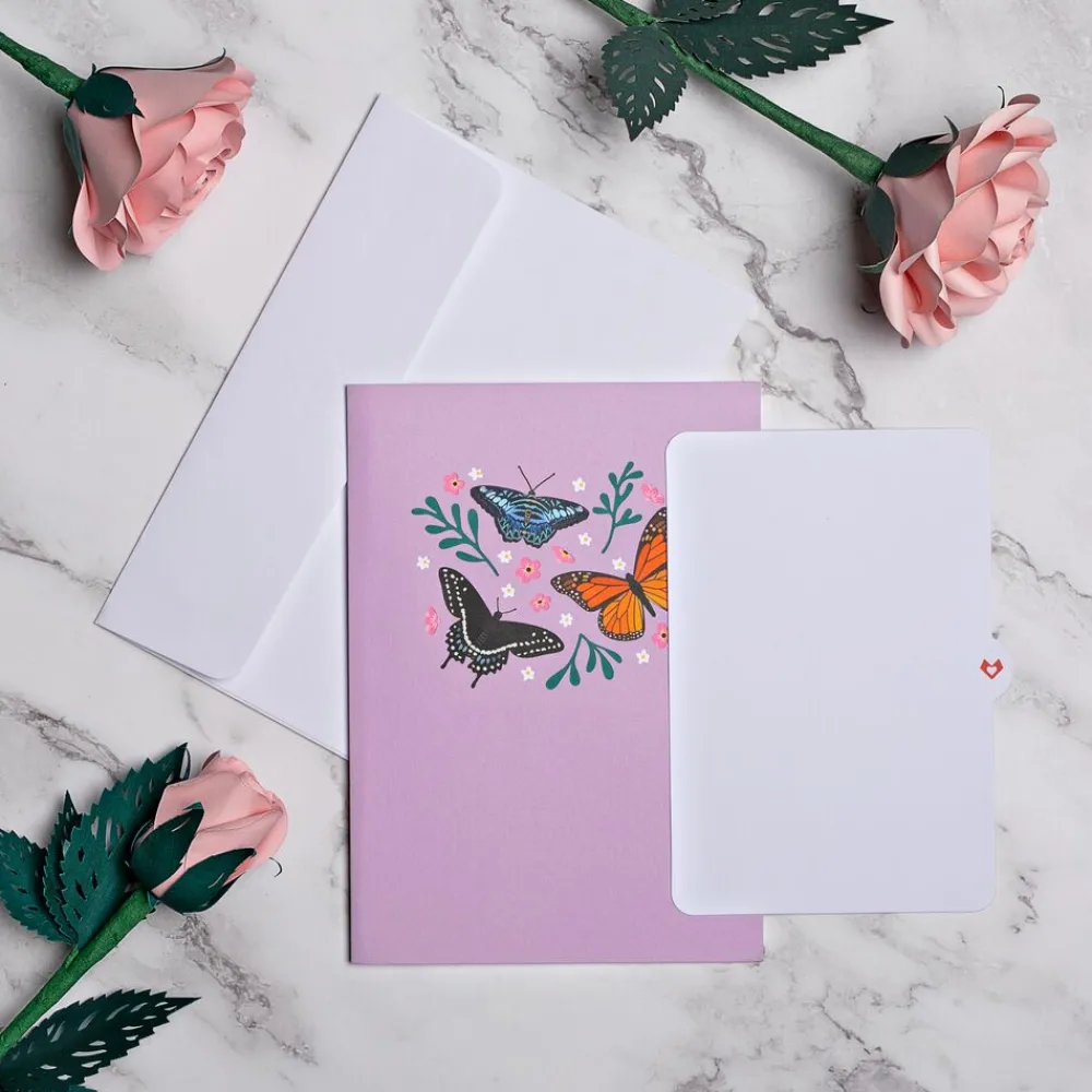 Lovepop Greeting Cards|Just Because|Garden Butterflies Pop-Up Card