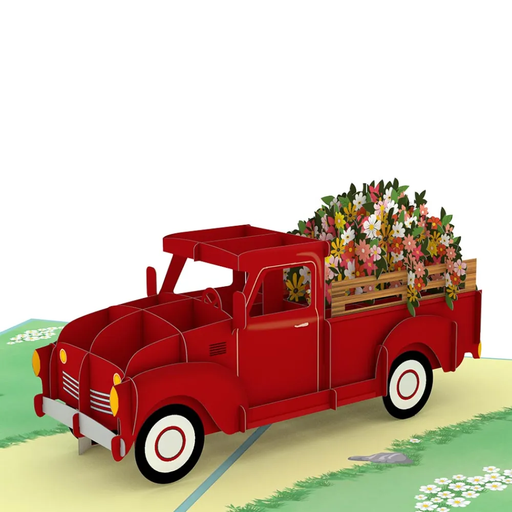 Lovepop Greeting Cards|Retirement|Garden Truck Pop-Up Card