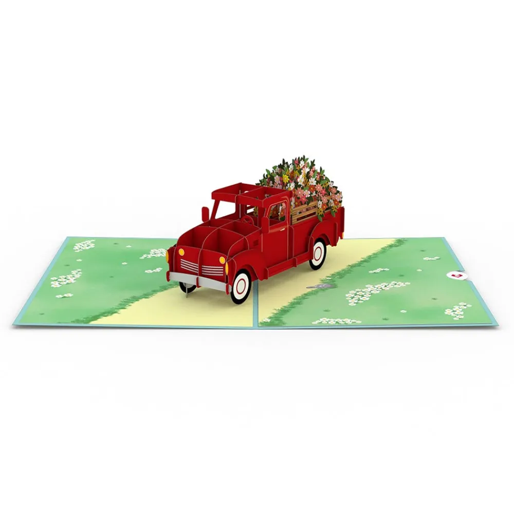 Lovepop Greeting Cards|Retirement|Garden Truck Pop-Up Card