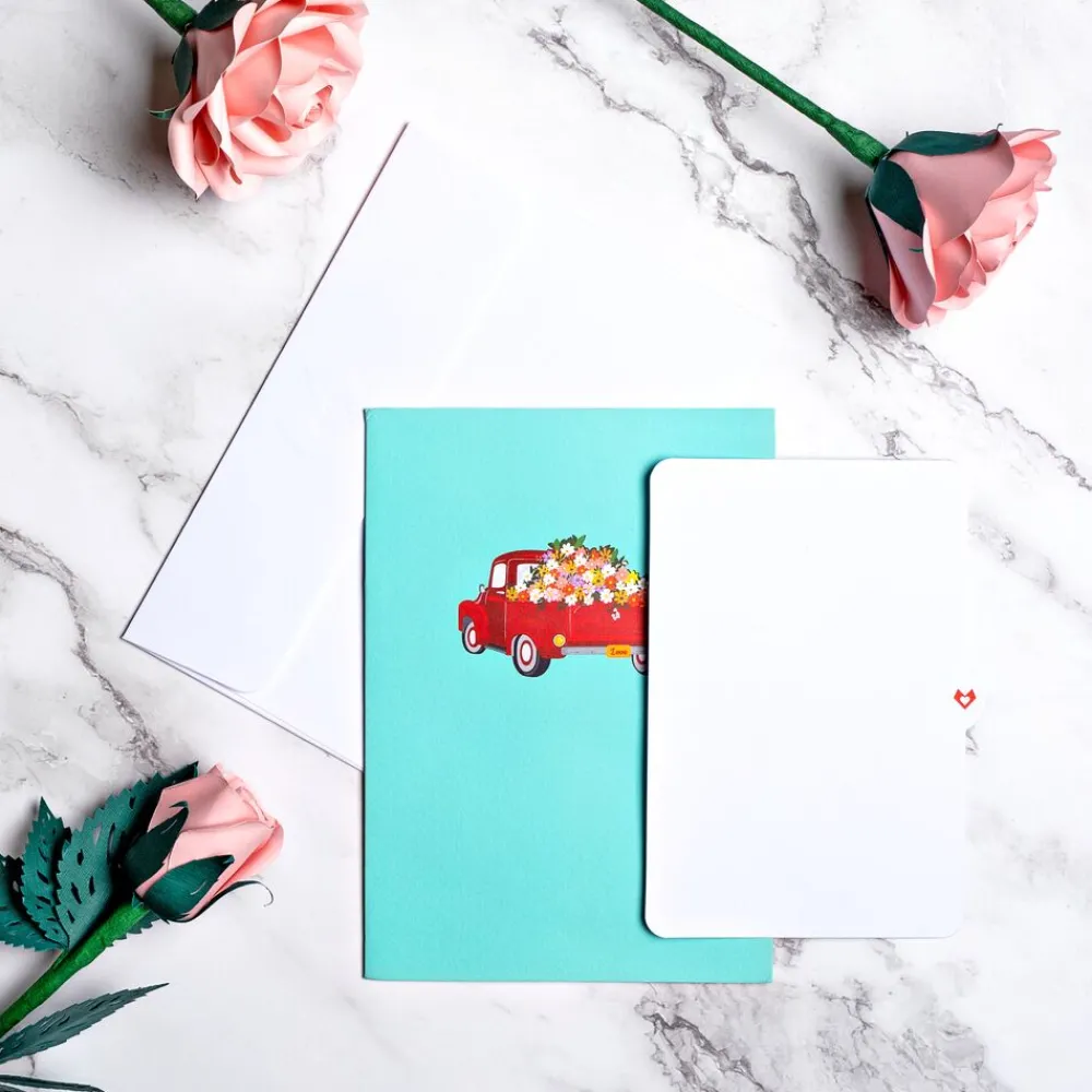 Lovepop Greeting Cards|Retirement|Garden Truck Pop-Up Card