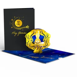 Lovepop Birthday|Her|Gemini Zodiac Birthday Pop-Up Card