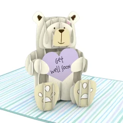 Lovepop Greeting Cards|Get Well|Get Well Bear Pop-Up Card
