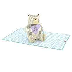Lovepop Greeting Cards|Get Well|Get Well Bear Pop-Up Card