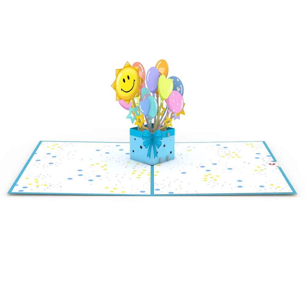 Lovepop Greeting Cards|Get Well|Get Well Soon Balloons Pop-Up Card
