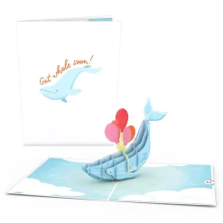 Lovepop Greeting Cards|Get Well|Get Well Whale Pop-Up Card