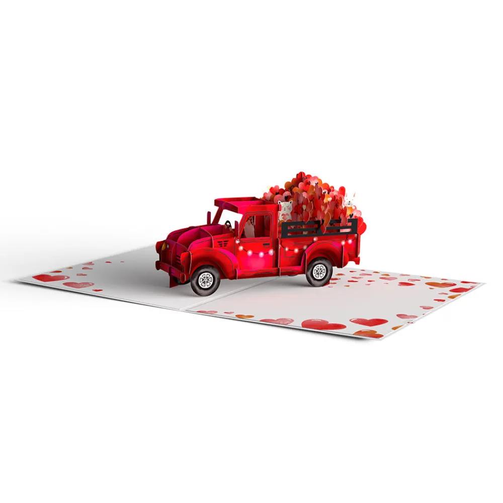 Lovepop Valentine'S Day 2/14|Her|Giant Love Delivery Truck Pop-Up Card