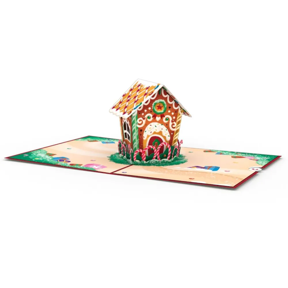 Lovepop Greeting Cards|Christmas 12/25|Gingerbread House Pop-Up Card