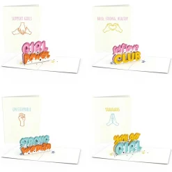 Lovepop Notecards|Just Because|Girl Power Notecards (Assorted 4-Pack)