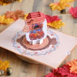 Lovepop Greeting Cards|Thanksgiving 11/27|Give Thanks Fall Jar Pop-Up Card