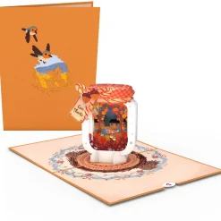 Lovepop Greeting Cards|Thanksgiving 11/27|Give Thanks Fall Jar Pop-Up Card