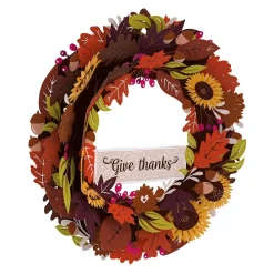 Lovepop Decor|Thanksgiving 11/27|Give Thanks Fall Wreath
