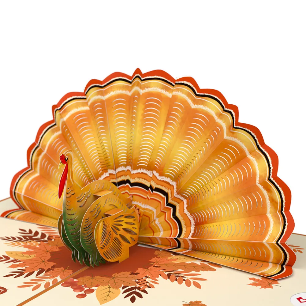 Lovepop Greeting Cards|Thanksgiving 11/27|Give Thanks Turkey Pop-Up Card