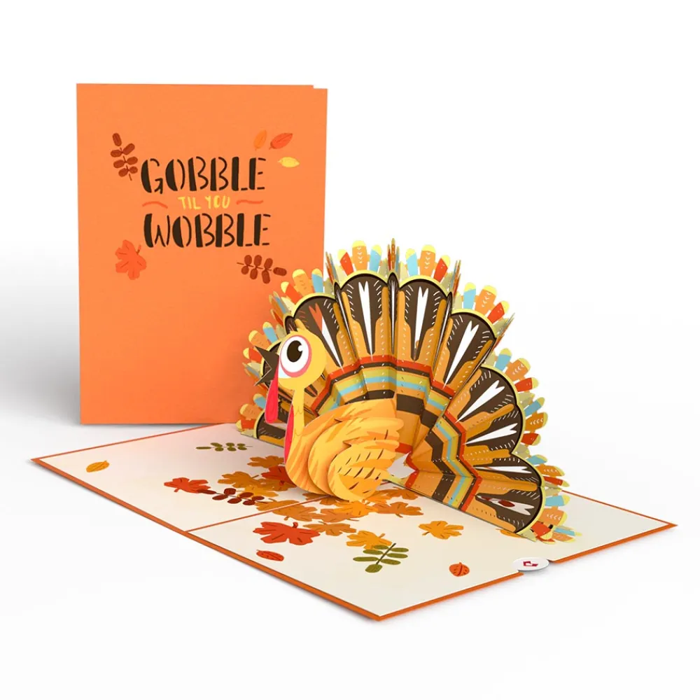 Lovepop Thanksgiving 11/27|Gobble Till You Wobble Turkey Pop-Up Card