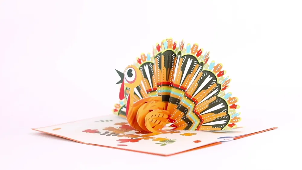 Lovepop Thanksgiving 11/27|Gobble Till You Wobble Turkey Pop-Up Card