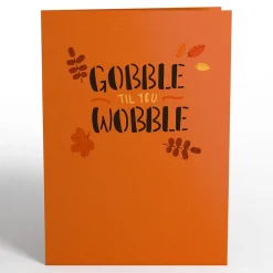 Lovepop Thanksgiving 11/27|Gobble Till You Wobble Turkey Pop-Up Card