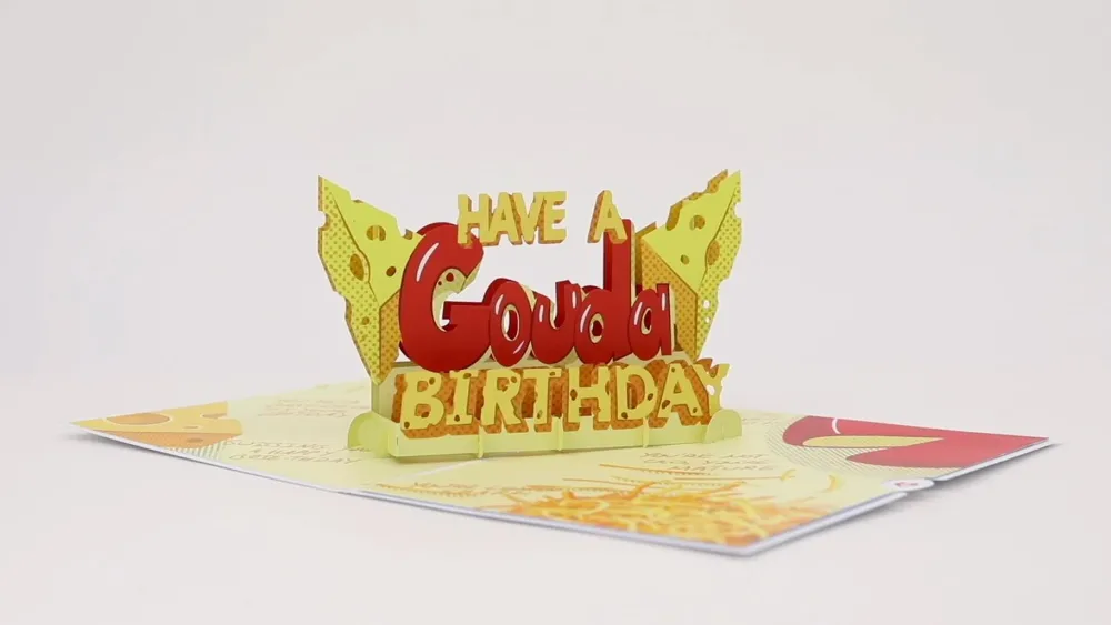 Lovepop Birthday|Gouda Birthday Pop-Up Card