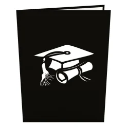 Lovepop Greeting Cards|Congratulations|Graduation Hats Black Pop-Up Card
