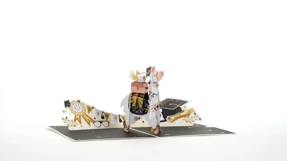 Lovepop Congratulations|Graduation|Graduation Llama Pop-Up Card