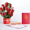 Lovepop Pop-Up Bouquets|Card & Gift Bundles|Grand Red Rose Valentine’s Day Bundle