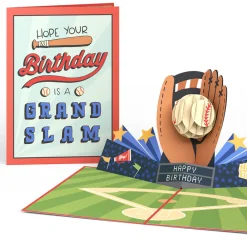 Lovepop Greeting Cards|Birthday|Grand Slam Birthday Baseball Pop-Up Card