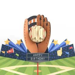 Lovepop Greeting Cards|Birthday|Grand Slam Birthday Baseball Pop-Up Card