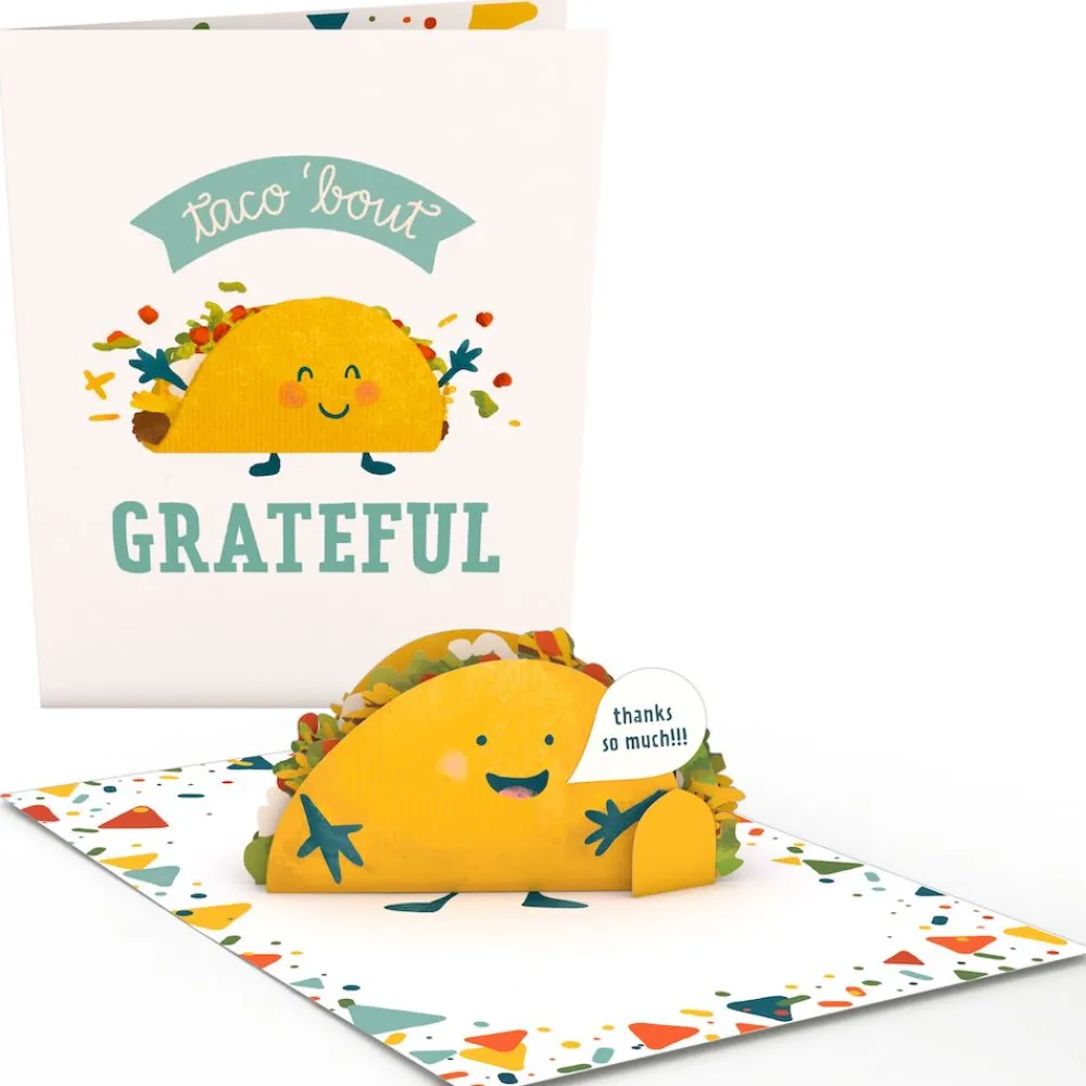 Lovepop Greeting Cards|Thank You|Grateful Taco: Paperpop® Card