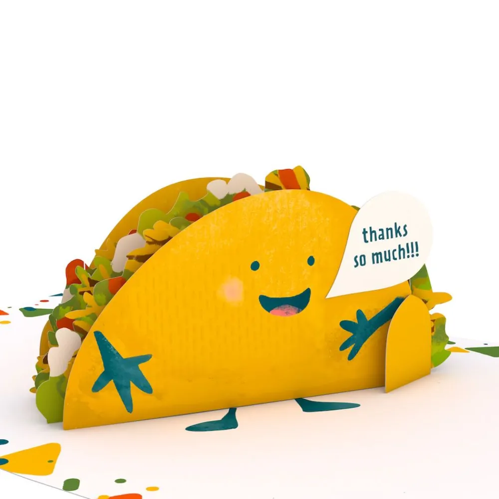 Lovepop Greeting Cards|Thank You|Grateful Taco: Paperpop® Card
