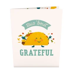 Lovepop Greeting Cards|Thank You|Grateful Taco: Paperpop® Card