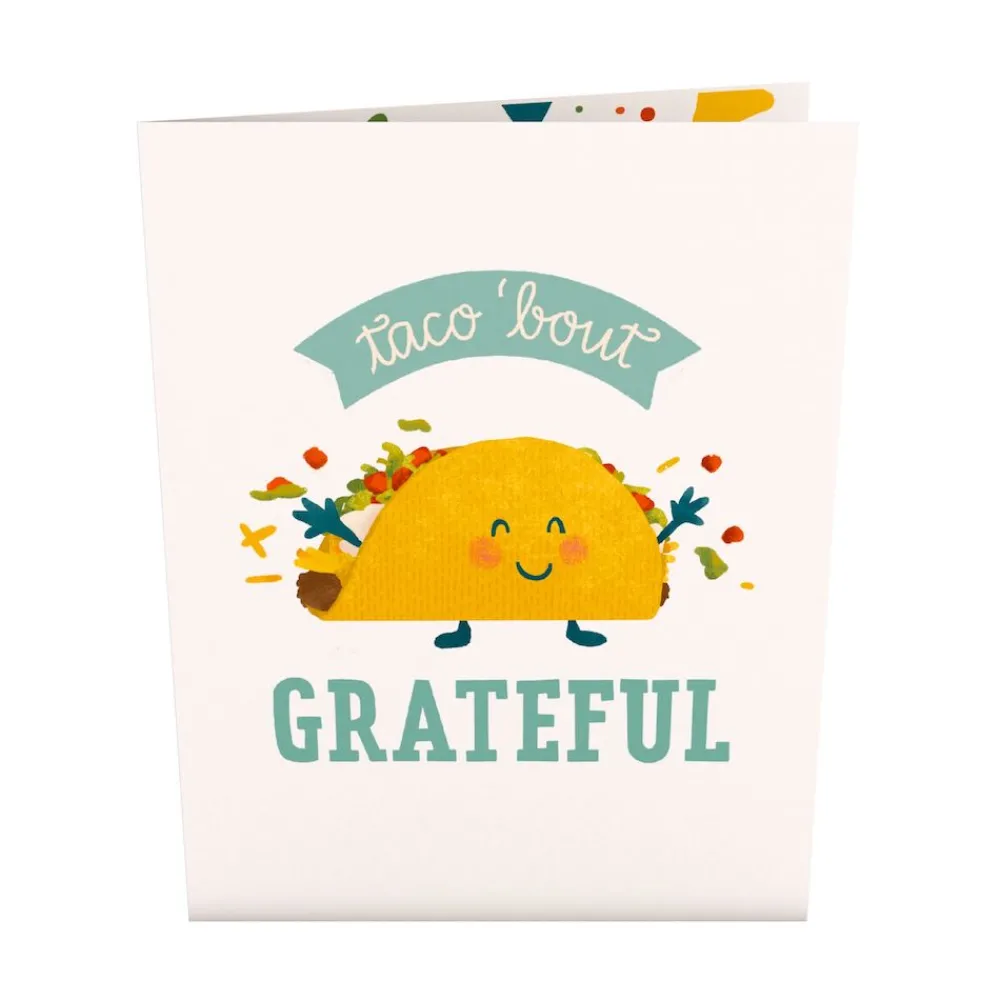 Lovepop Greeting Cards|Thank You|Grateful Taco: Paperpop® Card