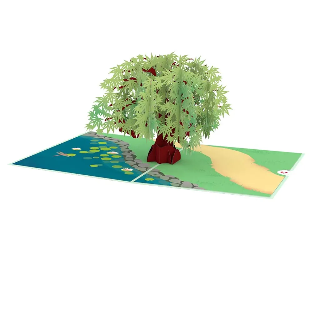 Lovepop Greeting Cards|Just Because|Green Maple Tree Pop-Up Card