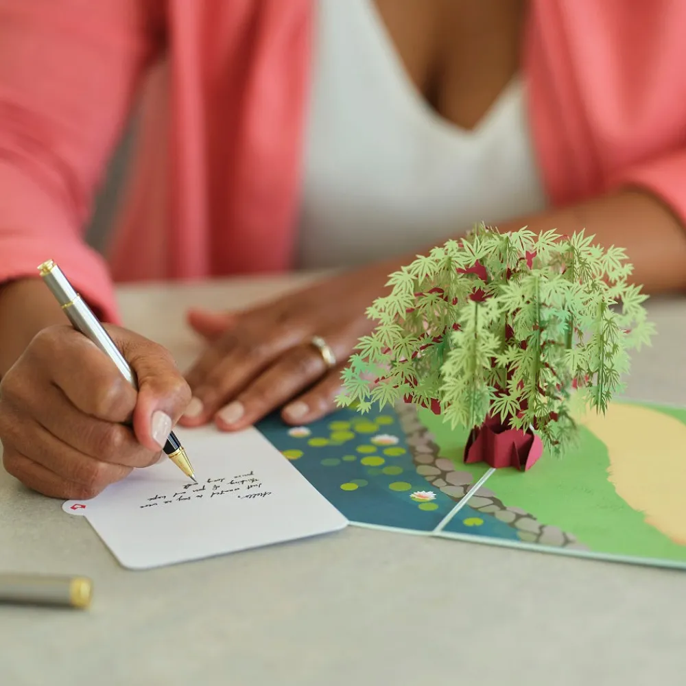 Lovepop Greeting Cards|Just Because|Green Maple Tree Pop-Up Card