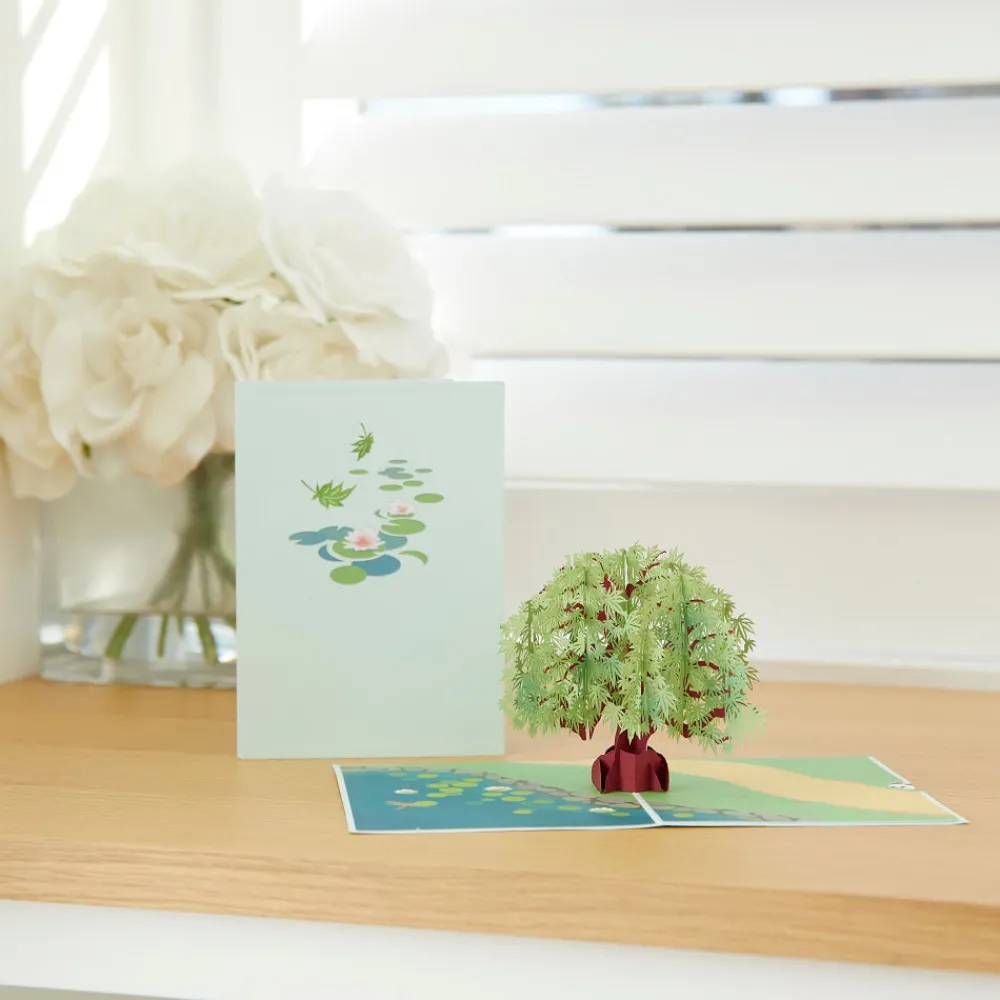 Lovepop Greeting Cards|Just Because|Green Maple Tree Pop-Up Card