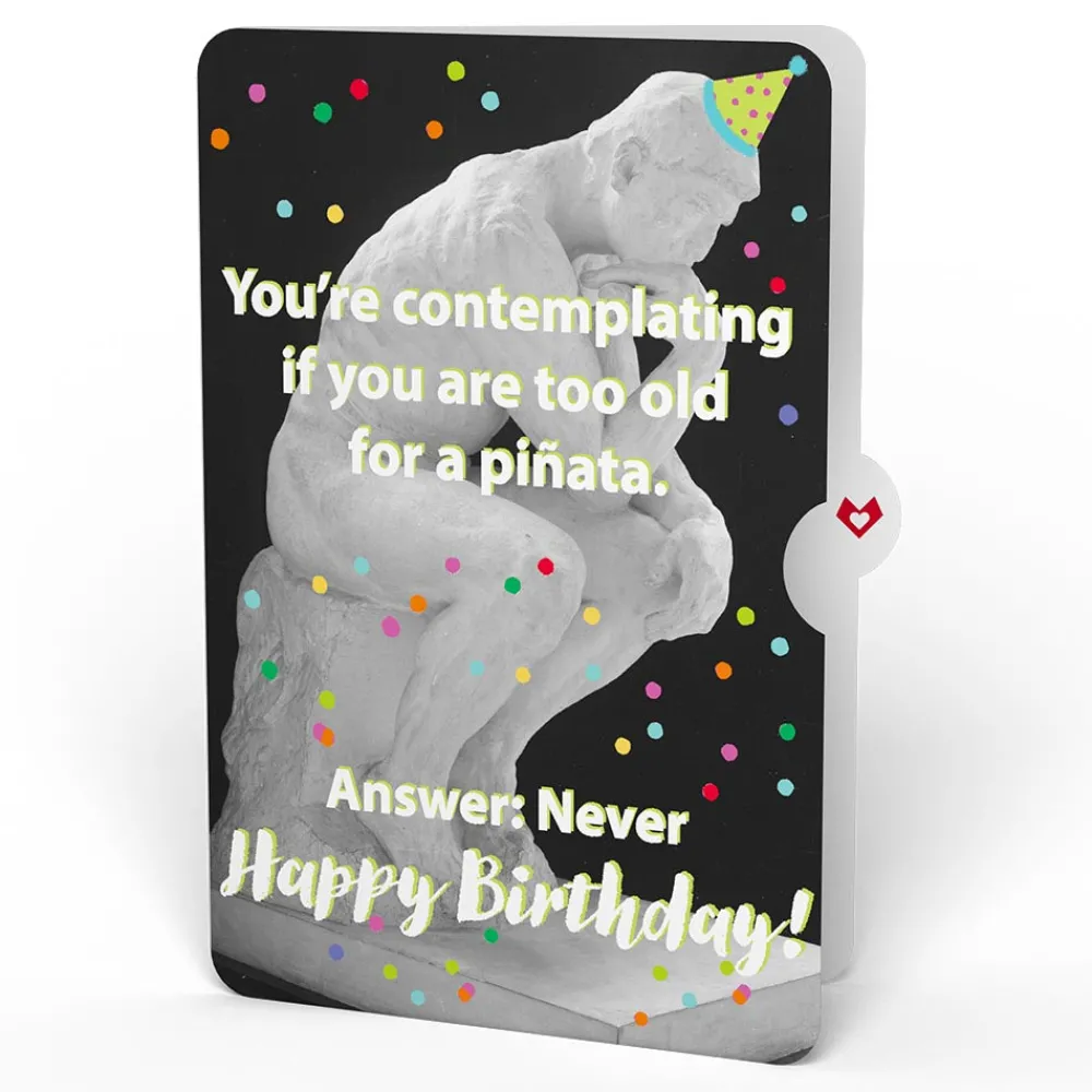 Lovepop Birthday|Grim Reaper Dark Humor Birthday with The Thinker Pop-Up Card and Sentiment Set