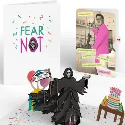 Lovepop Birthday|Grim Reaper Dark Humor Birthday Pop-Up Card and Sentiment Set for Any Man