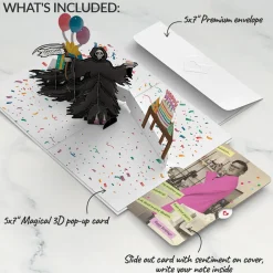 Lovepop Birthday|Grim Reaper Dark Humor Birthday Pop-Up Card and Sentiment Set for Any Man