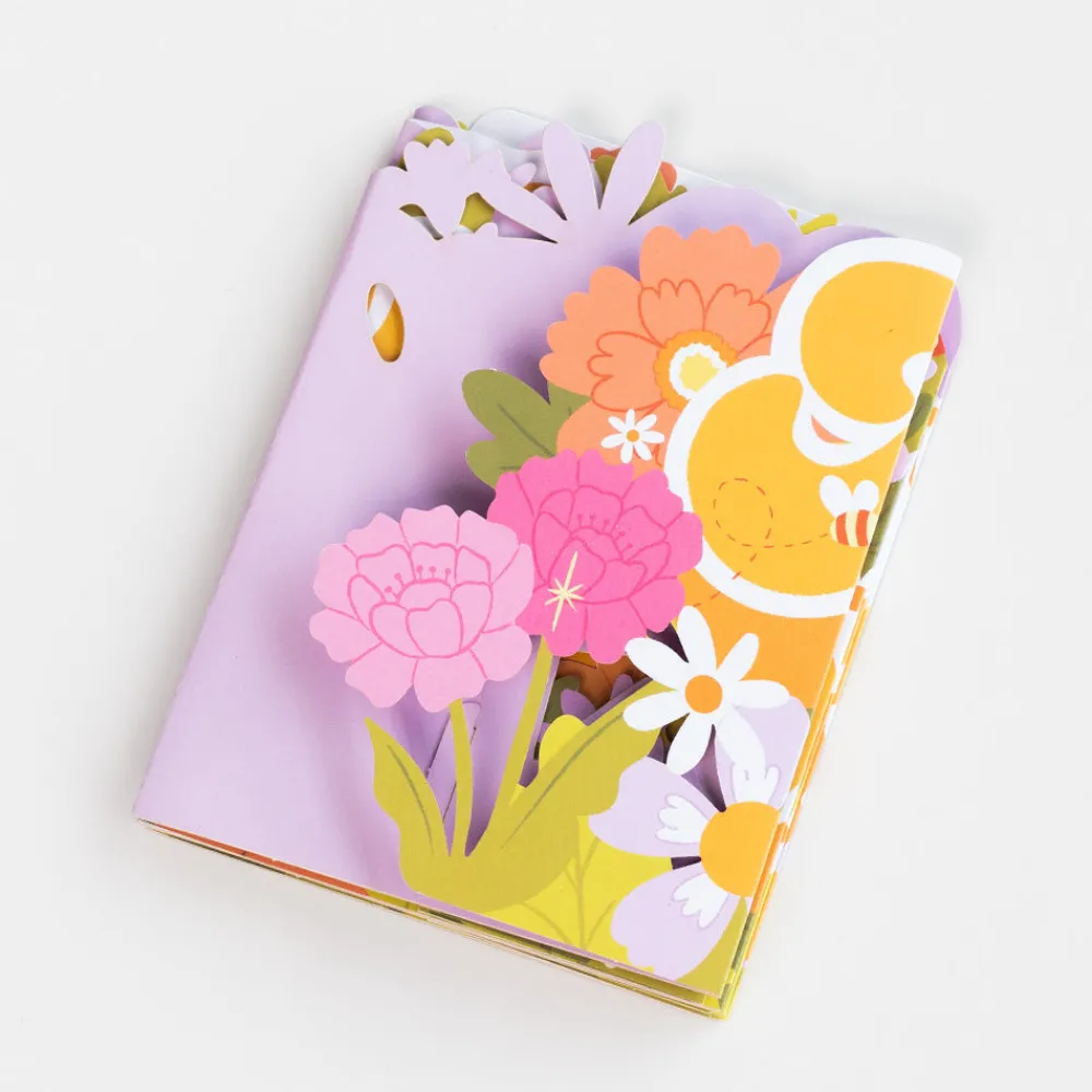 Lovepop Decor|Birthday|Groovy Florals Birthday Loooooong Card™ (Expands to 2 feet)