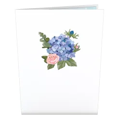 Lovepop Pop-Up Bouquets|Card & Gift Bundles|Handcrafted Paper Flowers: Pink & Purple Roses (6 Stems) with Happy Mother's Day Pop-Up Card