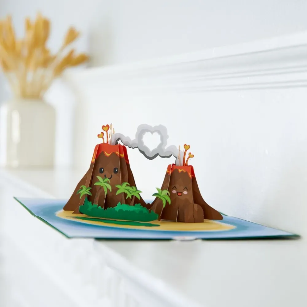 Lovepop Valentine'S Day 2/14|Handcrafted Paper Flowers: Roses (6 Stems) with I Lava You Pop-Up Card