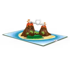 Lovepop Valentine'S Day 2/14|Handcrafted Paper Flowers: Roses (6 Stems) with I Lava You Pop-Up Card