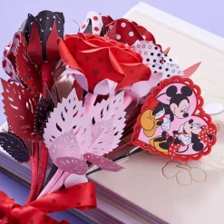 Lovepop Pop-Up Bouquets|Handcrafted Paper Flowers|Handcrafted Paper Flowers: Disney’s Mickey & Minnie Lovestruck Roses (6-Stem)
