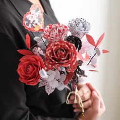 Lovepop Pop-Up Bouquets|Handcrafted Paper Flowers|Handcrafted Paper Flowers: Disney’s Mickey & Minnie Lovestruck Roses (6-Stem)
