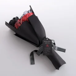 Lovepop Pop-Up Bouquets|Handcrafted Paper Flowers|Handcrafted Paper Flowers: Disney Tim Burton's The Nightmare Before Christmas Eternally Yours Roses (6-Stem) with My Nightmare Come True Pop-Up Card